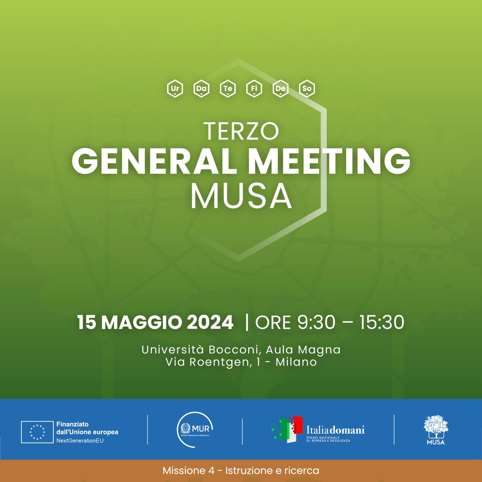 Terzo General Meeting di MUSA, online il programma