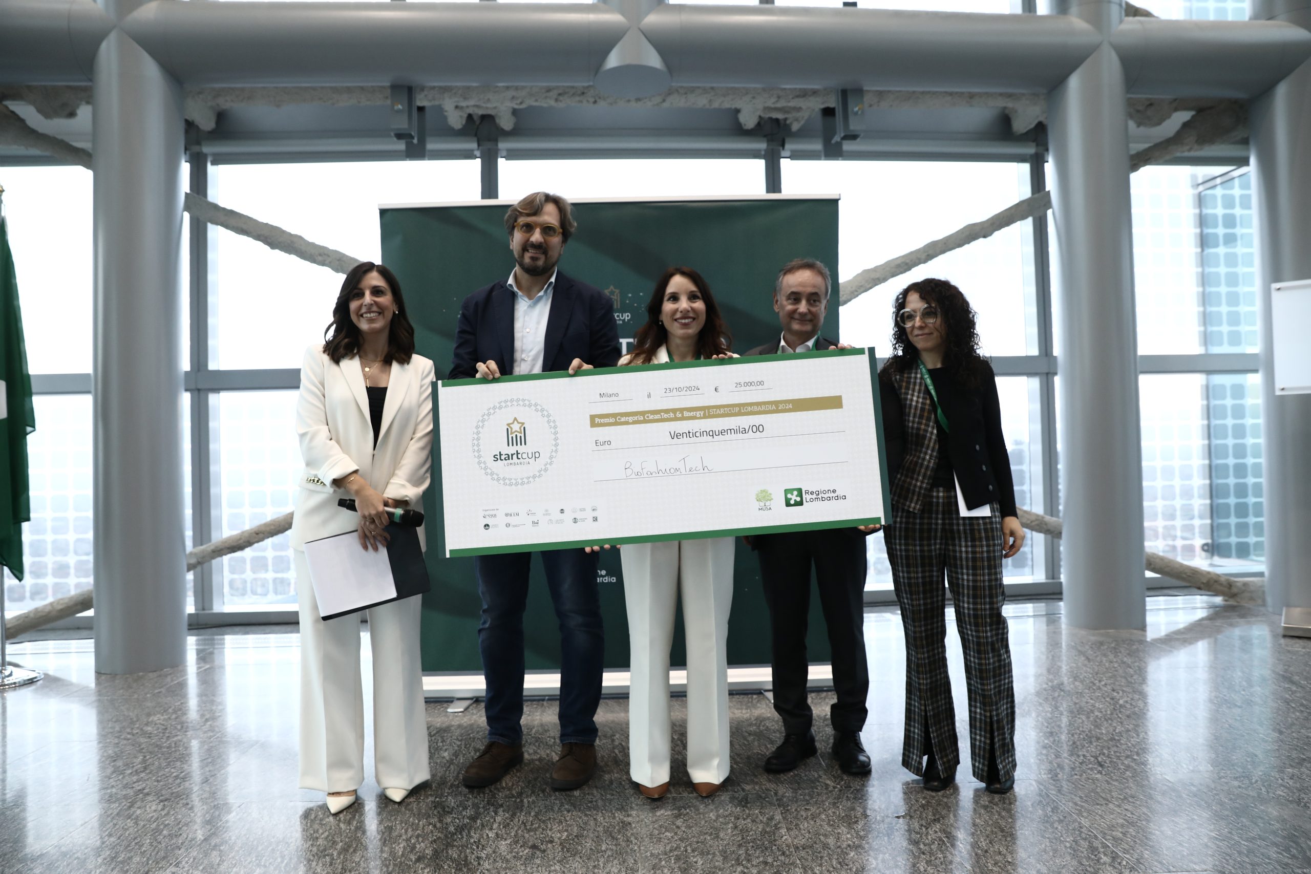 BioFashionTech premiata alla StartCup Lombardia 2024