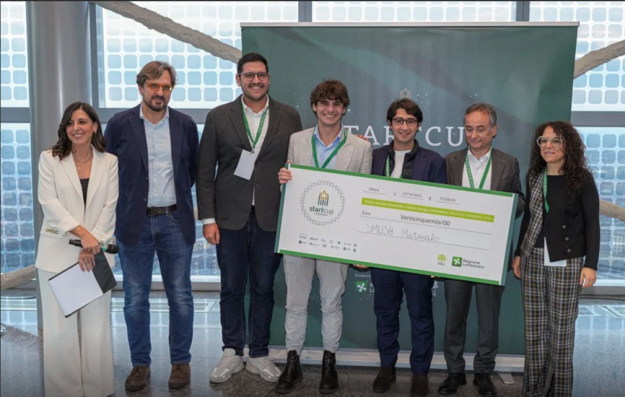 SMUSH Materials: The Startup Awarded the Sustainability Prize at Start Cup Lombardia 2024