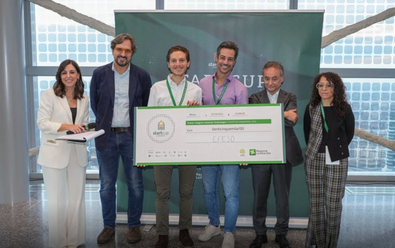 EFESO, the project revolutionizing deep tech for energy efficiency, awarded at StartCup Lombardia 2024