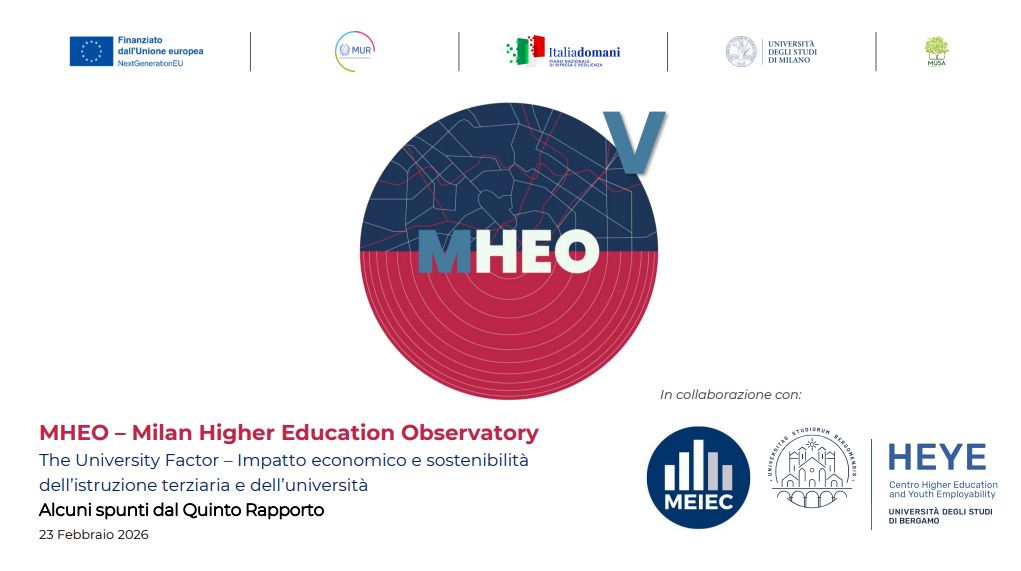 Università, impatto economico e sostenibilità: cosa emerge dal Quinto Rapporto MHEO